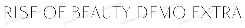 Rise of Beauty Demo Extra Bold字体转换